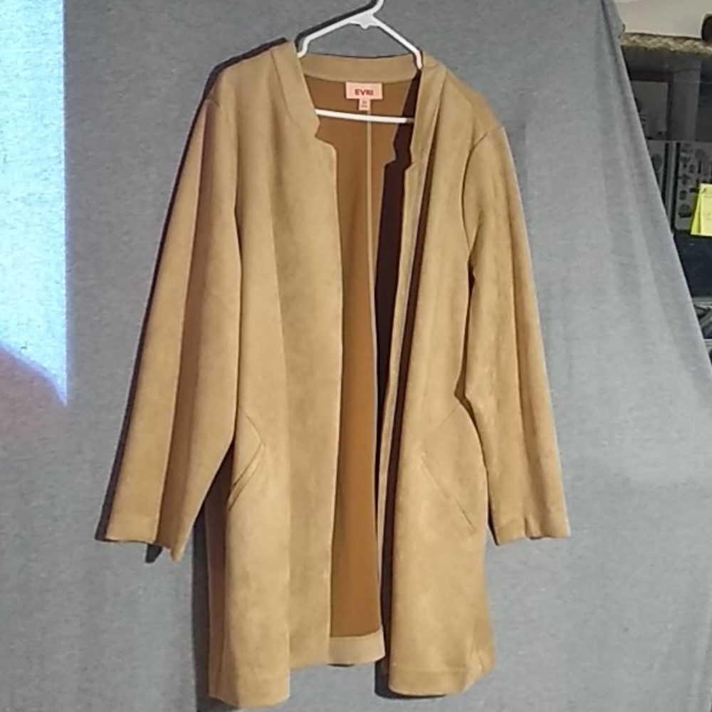 Suede feel pea coat